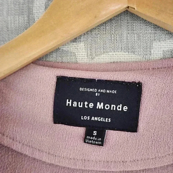 Haute Monde Open Front Cardigan Waterfall Tab Sleeve Women's S - Picture 3 of 10